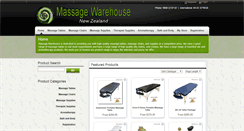 Desktop Screenshot of massagewarehouse.co.nz
